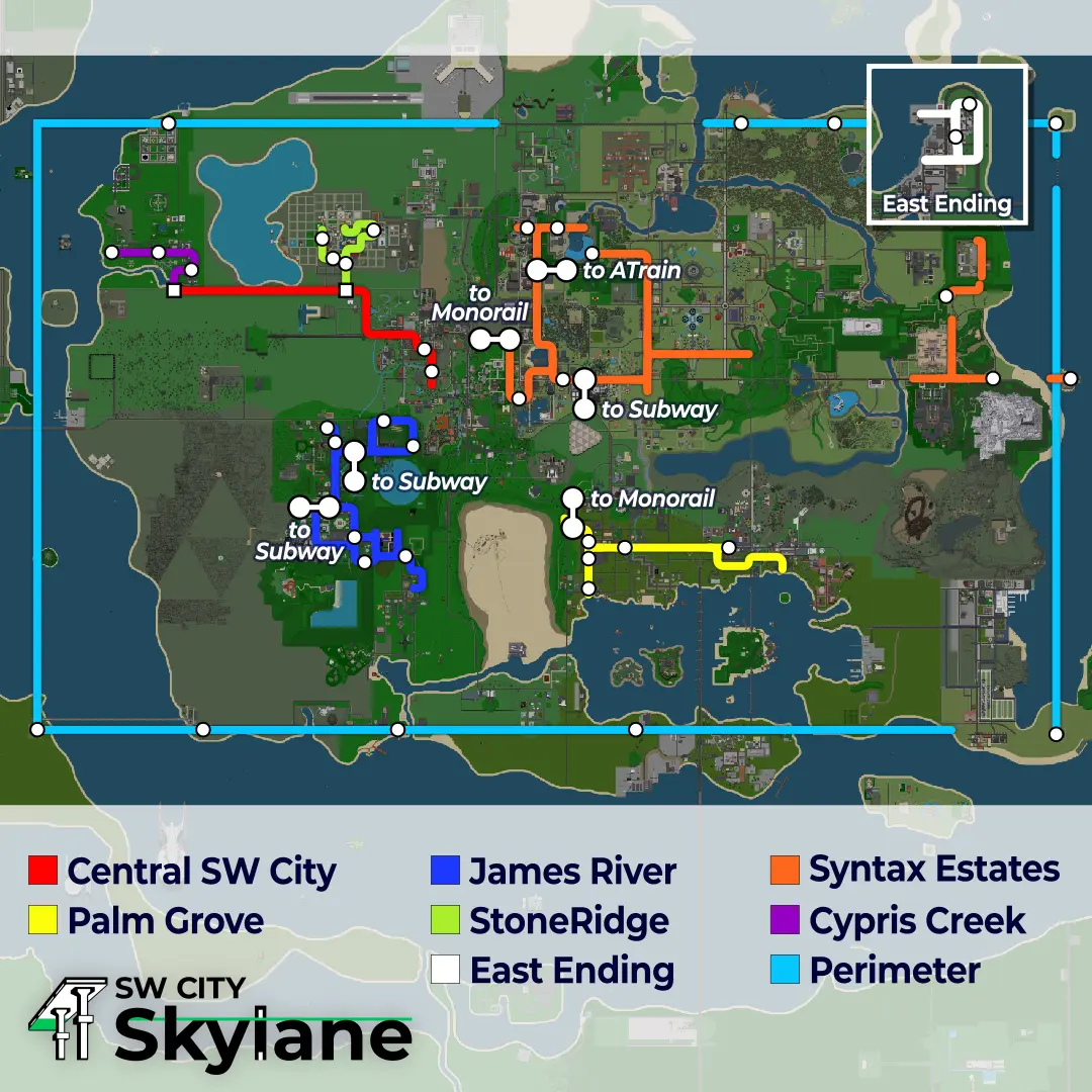 Skylane Map